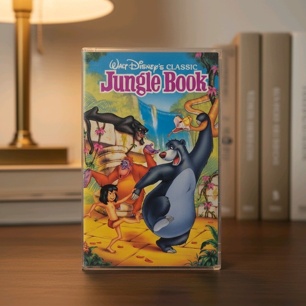 RARE Walt Disney's The Jungle Book VHS Black Diamond Classic #1122 Vintage